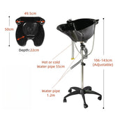 SalonLand Removable Portable Shampoo Basin with Wheels - GreenLife - Portable Shampoo Sink